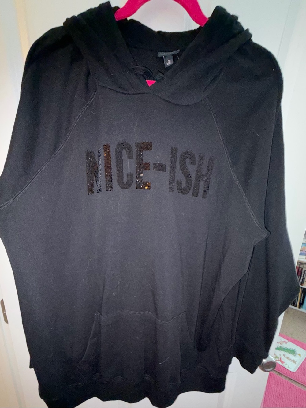 torrid Black Sequin Accent Hoodie